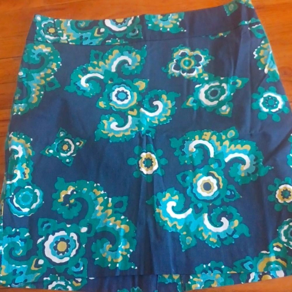 Multi color blues and green no stretch